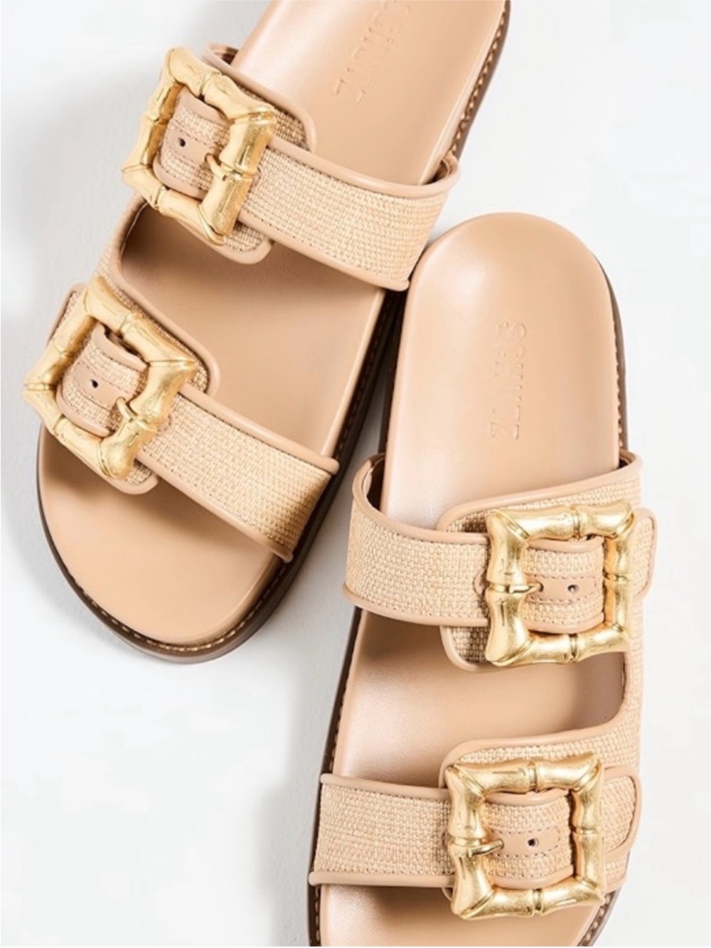Schutz Enola Slide Sandal Light Wood - Picture 5 of 8